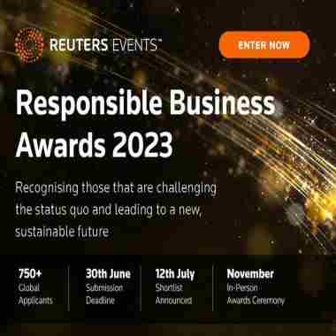 Responsible Business Award 2023 in London on 1 Nov