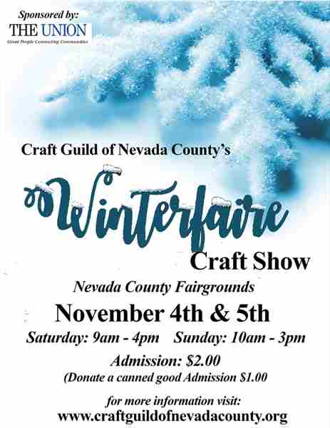 Craft Guild of Nevada County's Winterfaire Craft Show in Grass Valley on 4 Nov