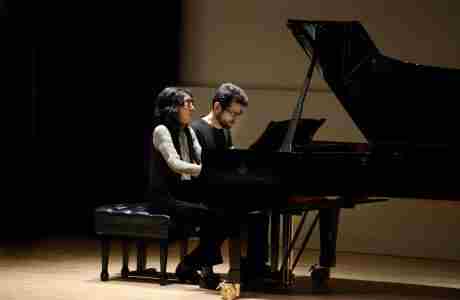 Pianists Mitsuko Uchida and Jonathan Biss, presented by Princeton University Concerts in Princeton on 3 Apr