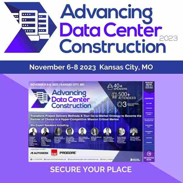 Advancing Data Center Construction 2023 in Overland Park on 6 Nov