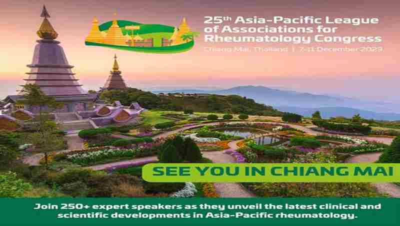 25th Asia-Pacific League of Associations for Rheumatology Congress | 7 - 11 December 2023 in Tambon Chang Phueak on 07 December 2023