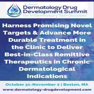 7th Dermatology Drug Development Summit in Boston on 31 Oct