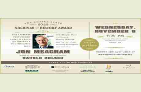 Empire State Archives and History Award in Albany on 8 Nov