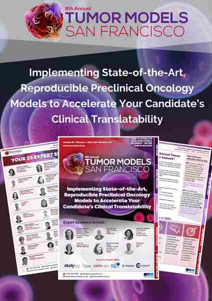 40251 - 8th Tumor Models San Francisco Summit 2024 in San Francisco on 30 Jan