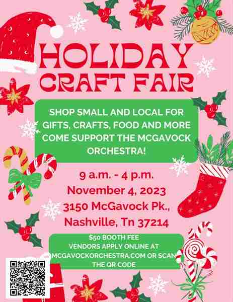 Holiday Craft Fair! in Nashville on 4 Nov