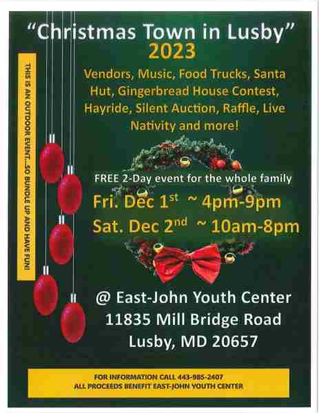 Christmas Town in Lusby in Maryland on 1 Dec