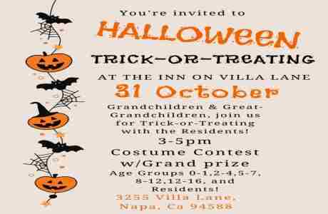 Trick or Treat at The INN on Villa Lane in Napa on 31 October 2023