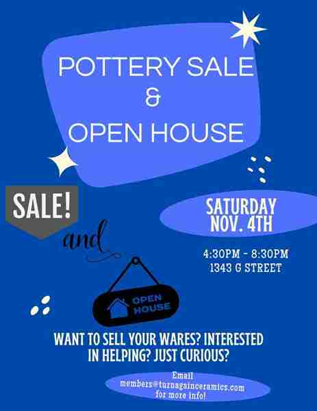 Turnagain Ceramics Pottery Sale and Open House in Anchorage on 4 Nov