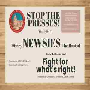 NEWSIES the musical in Ilion on 3 Nov