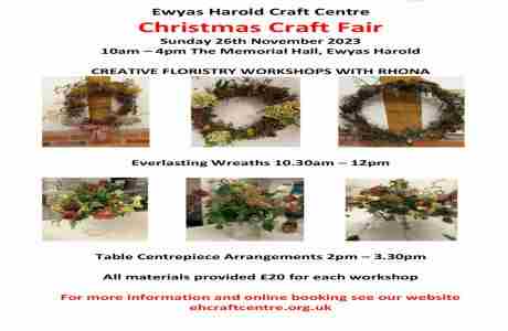 Christmas Craft Fair in Ewyas Harold on 26 Nov