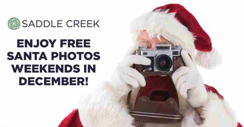 Free Santa Photos at Saddle Creek in Germantown on 2 Dec