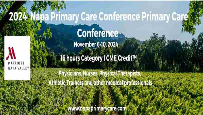 2024 Napa Primary Care Conference in Napa on 06 November 2024