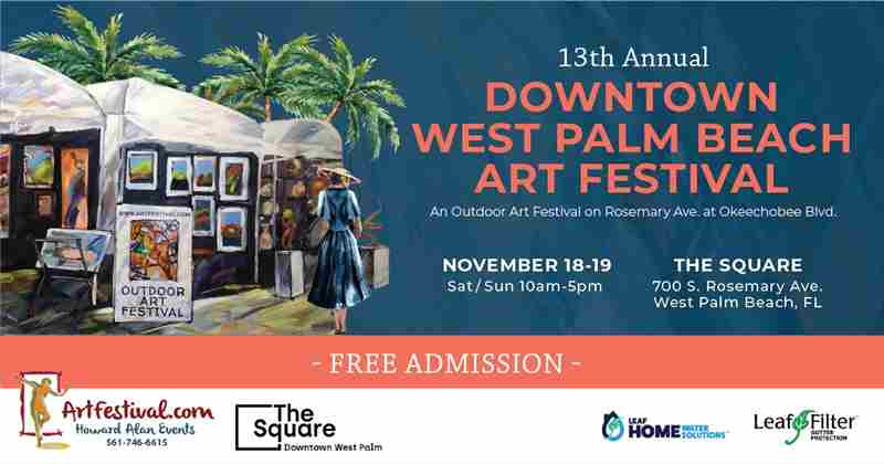 13th Annual Downtown West Palm Beach Art Festival in West Palm Beach on 18 Nov