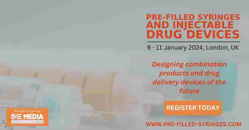 Pre-Filled Syringes and Injectable Drug Devices 2024 in London on 9 Jan