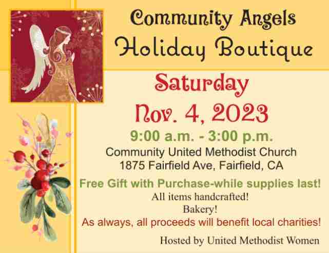 Community Angels Holiday Boutique in Fairfield on 4 Nov