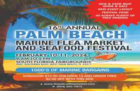 Discover Bargains at the 16th Annual Palm Beach Marine Flea Market and Seafood Festival! in West Palm Beach on 10 Feb