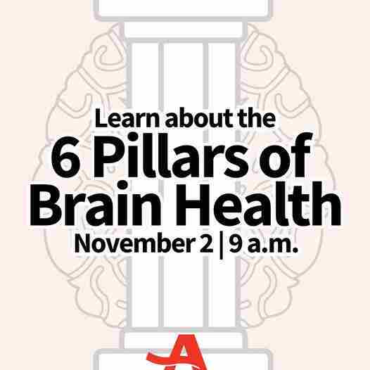 6 Pillars of Brain Health in Fredericksburg on 02 November 2023