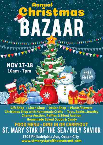 St. Mary Star of the Sea Christmas Bazaar in Maryland on 17 Nov