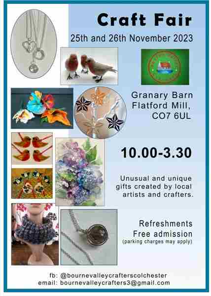 Xmas Craft Fair in England on 25 Nov