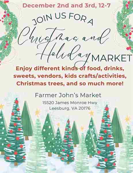 Farmer Johns Holiday Market in Leesburg on 02 December 2023