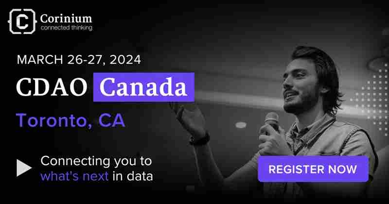 Chief Data and Analytics Officer (CDAO), Canada 2024 in Toronto on 26 Mar