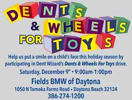 Dents and Wheels for Toys in Daytona Beach on 9 Dec