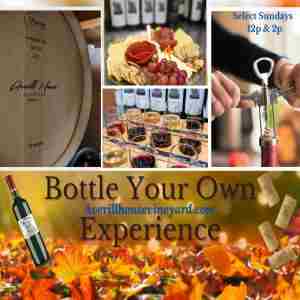 Bottle Your Own Wine Experience Sundays, Taste and Bottle wine Behind the Scenes Tour, Brookline, NH in Brookline on 12 Nov