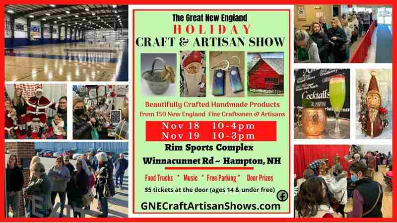 Great New England HOLIDAY Craft and Artisan Show in Hampton on 18 November 2023