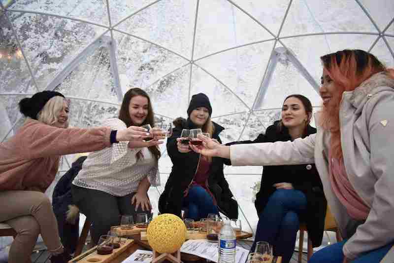 Vine to Wine Igloo & Gazebo Experience: Averill House Vineyard Unveils Food & Wine Holiday Pairing! in Brookline on 18 Nov