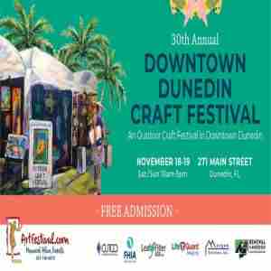 30th Annual Downtown Dunedin Craft Festival - November 18-19 in Florida on 18 November 2023