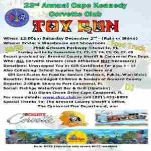 23rd Annual Corvette Toy Run in Titusville on 2 Dec