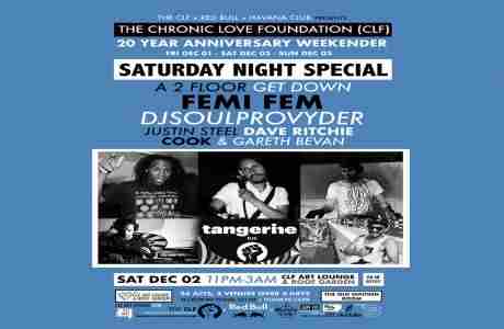 Saturday Night Special (Part of The CLF 20 Year Anniversary Weekender) in London on 2 Dec