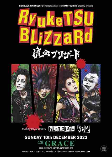 RYUKETSU BLIZZARD at The Grace - London in London on 10 Dec