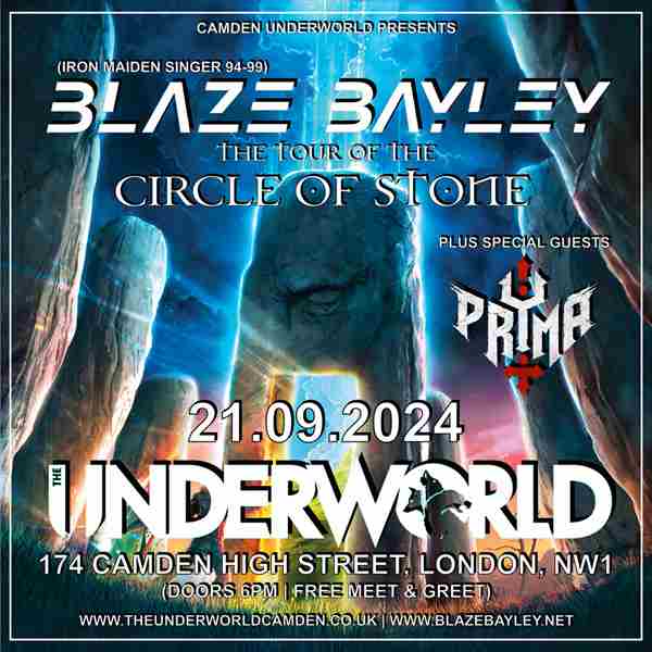 BLAZE BAYLEY at The Underworld - London in London on 21 Sep