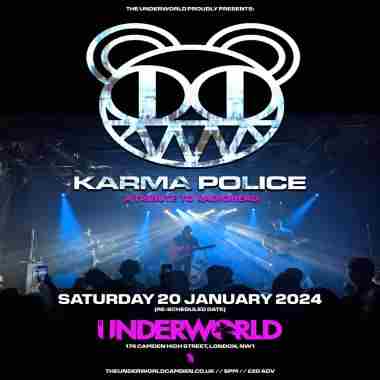 KARMA POLICE - A Tribute to RADIOHEAD at The Underworld - London // NEW DATE in London on 20 Jan