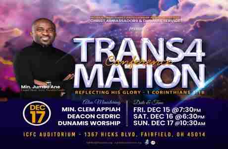 Transformation Conference in Fairfield on 17 Dec