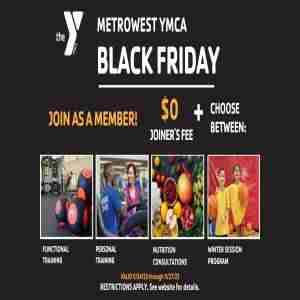 MetroWest YMCA Black Friday Deal in Framingham on 24 Nov