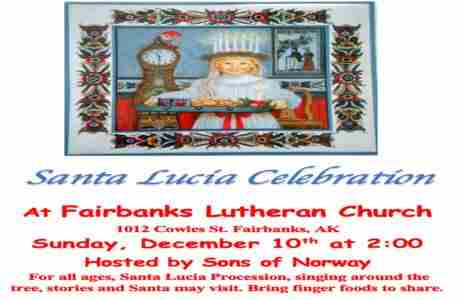 Santa Lucia Celebration by Sons of Norway in Fairbanks on 10 Dec