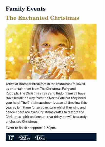 The Enchanted Christmas - Holiday Inn Newcastle Gosforth Park - Sunday 17th December 2023 in Newcastle upon Tyne on 17 Dec