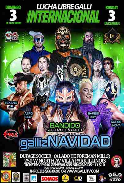 Galli Lucha Libre: Galliz Navidad in Villa Park on 03 December 2023