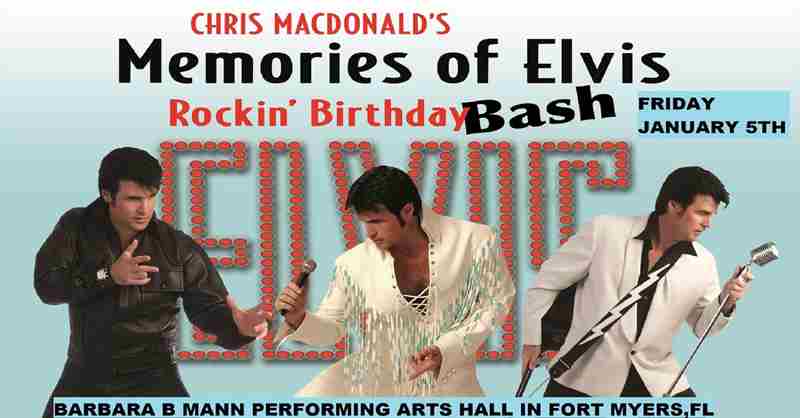 Chris MacDonald's Memories of Elvis Rockin Birthday Bash at the Barbara B Mann Performing Arts Hall in Fort Myers on 5 Jan