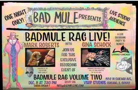 Bad Mule Rag Live with Mark Roberts and Gina Schock! in Chicago on 8 Dec