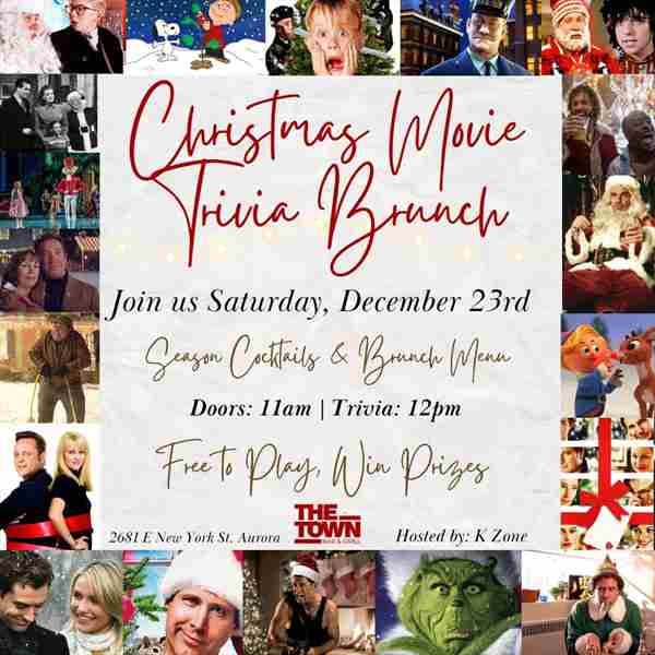 Christmas Movie Trivia Brunch at The Town in Aurora on 23 Dec