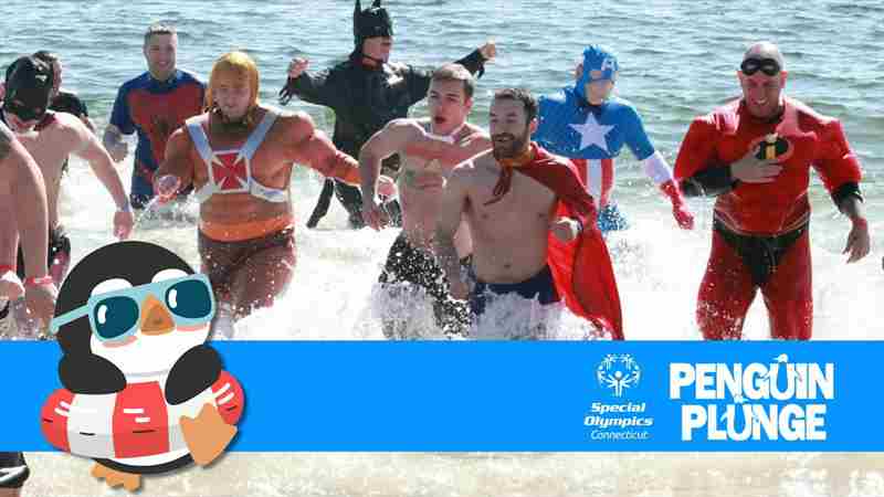 Shoreline Penguin Plunge in Groton on 3 Mar