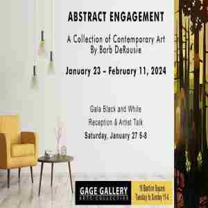 ABSTRACT ENGAGEMENT: A Collection of Contemporary Art by Barb DeRousie in Victoria on 27 Jan