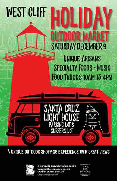 West Cliff Outdoor Market in Santa Cruz on 9 Dec