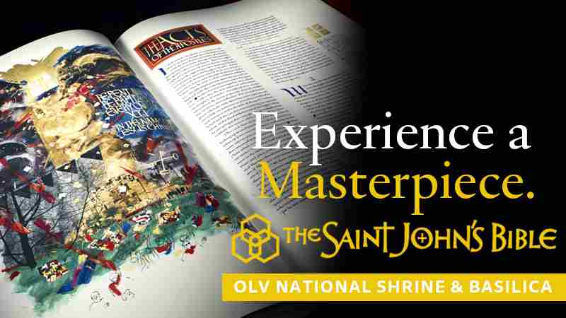 Saint John's Bible Exhibit at OLV National Shrine and Basilica in Buffalo on 3 Dec