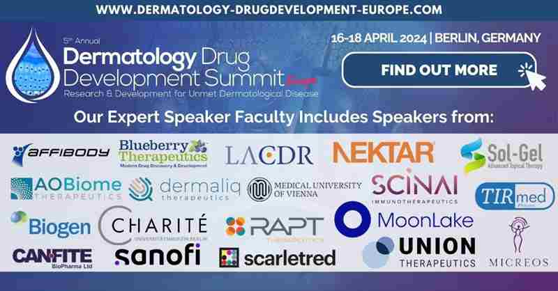 5th Dermatology Drug Development Summit Europe in Berlin on 16 Apr