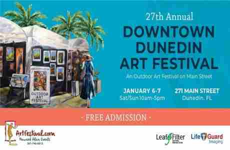 27th Annual Downtown Dunedin Art Festival in Florida on 6 Jan