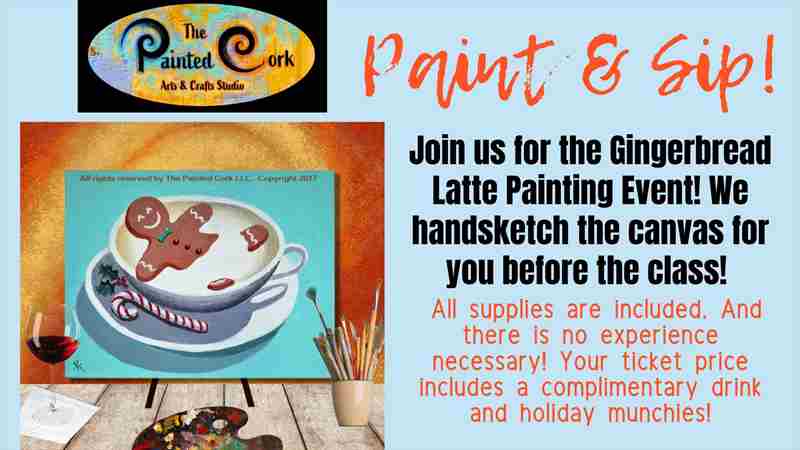 Paint and Sip ~ Gingerbread Latte ~ Holiday munchies and drinks included~ in Santa Cruz on 17 Dec